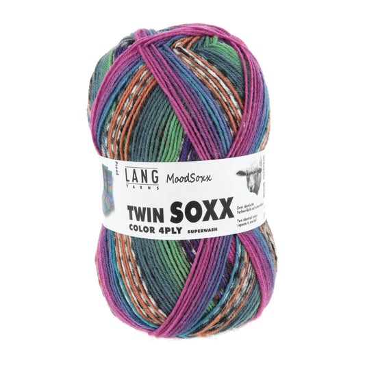 Lang Yarns Twin Soxx Merino 4 Ply Moodsoxx Proud (584)