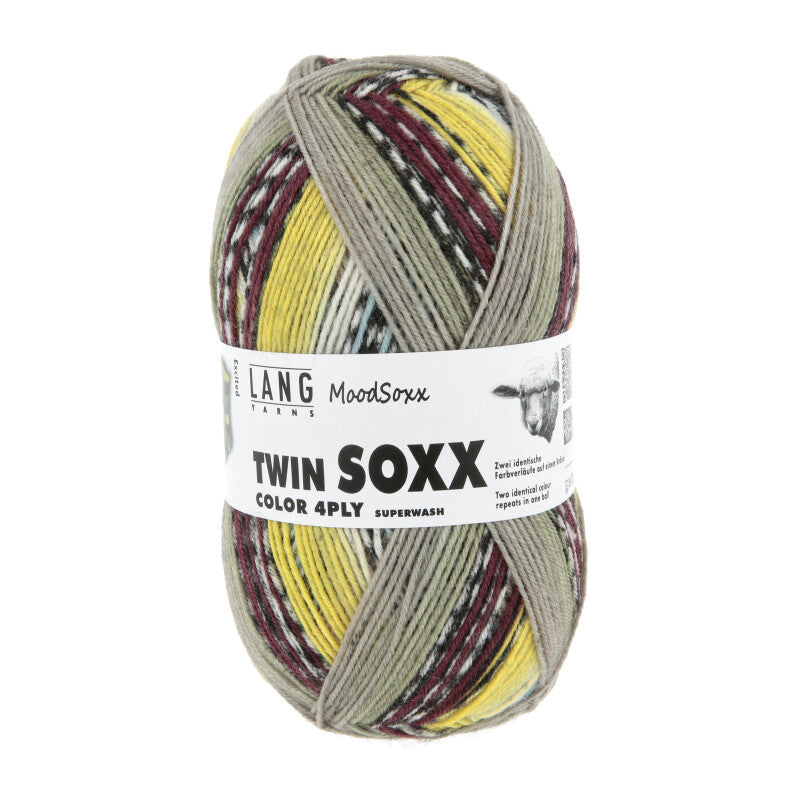 Lang Yarns Twin Soxx Merino 4 Ply Moodsoxx Excited (585)