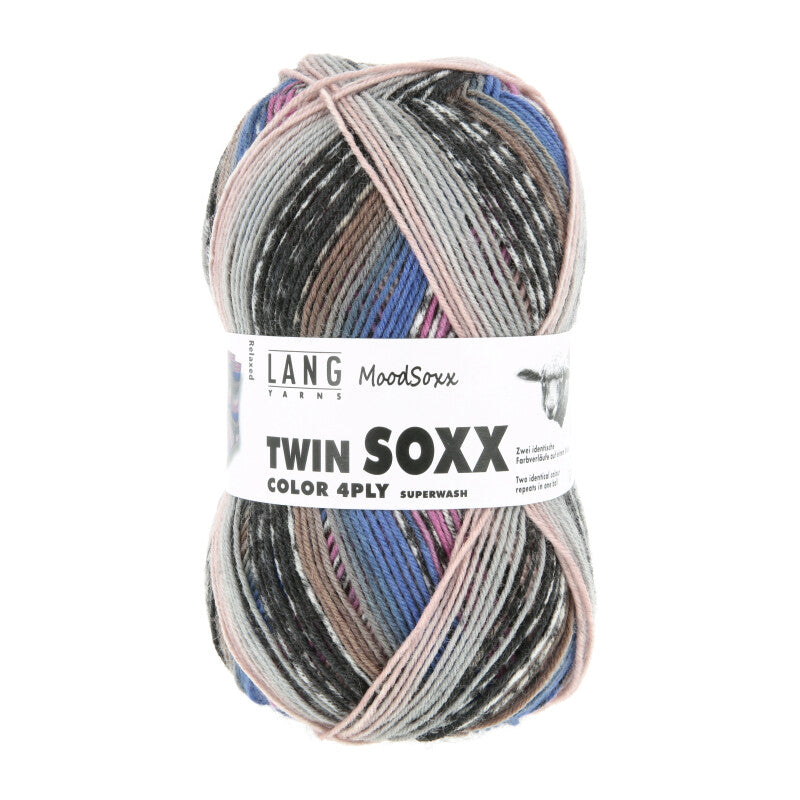 Lang Yarns Twin Soxx Merino 4 Ply Moodsoxx Relaxed (587)