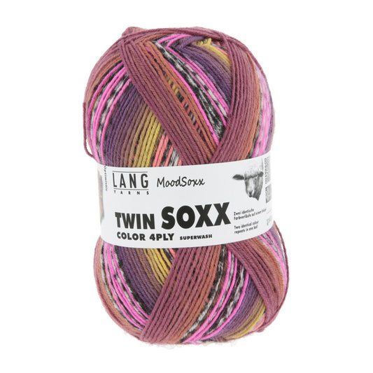 Lang Yarns Twin Soxx Merino 4 Ply Moodsoxx Optimistic (588)