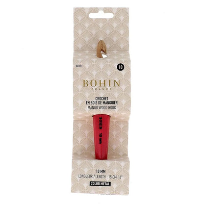 Bohin Haaknaald mangohout 10 mm