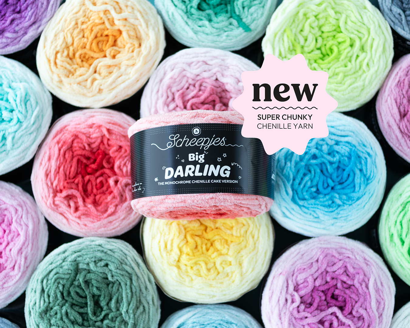 Scheepjes Big Darling Monochrome Cake 1x300g - 412 Pony