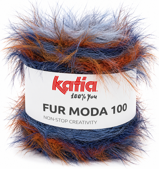 Katia Fur Moda 100 BLUE (308)