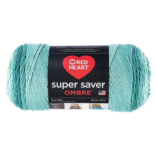 Red Heart Super Saver Ombre Yarn Spearmint