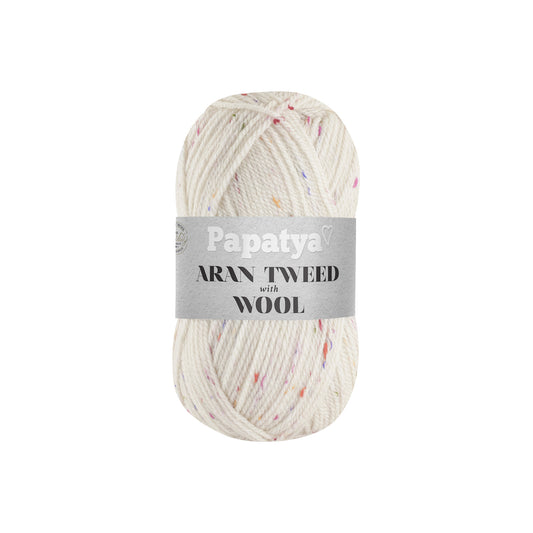 Papatya Aran Tweed with Wool Old Lace (1800)