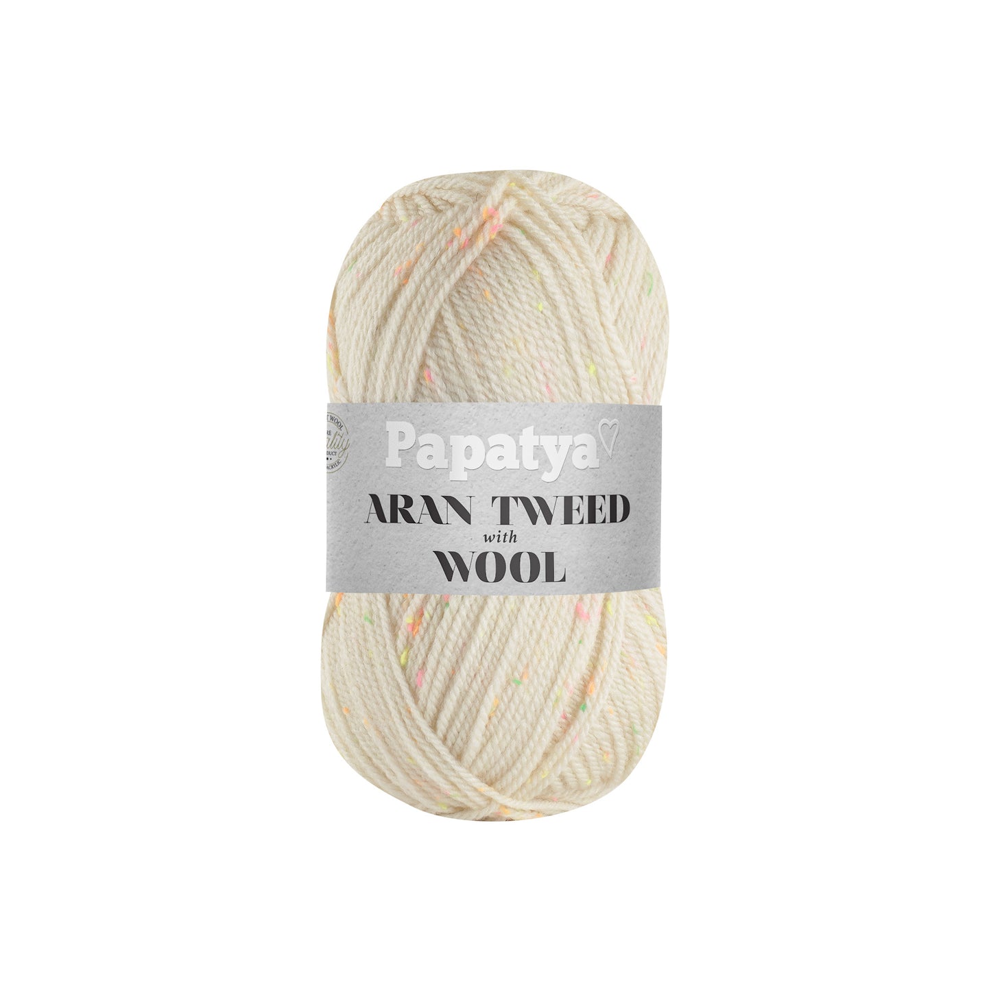 Papatya Aran Tweed with Wool Cream (1900)