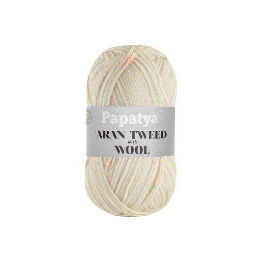 Papatya Aran Tweed with Wool Cream (1900)