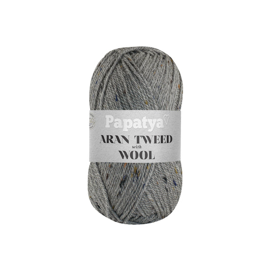 Papatya Aran Tweed with Wool Medium Grey (2150)