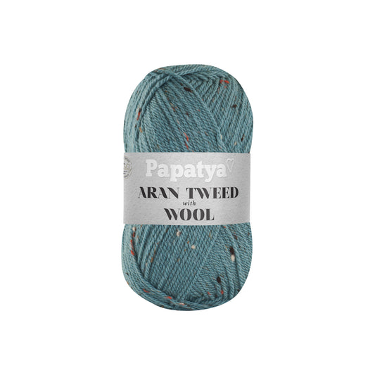 Papatya Aran Tweed with Wool Seafoam (6630)