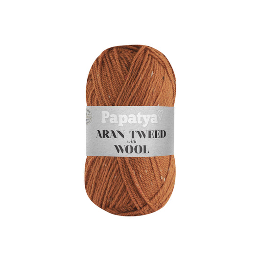 Papatya Aran Tweed with Wool Tangerine (8960)