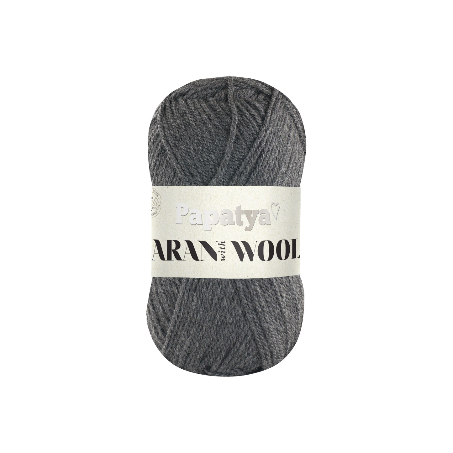Papatya Aran with Wool Grey (2180)