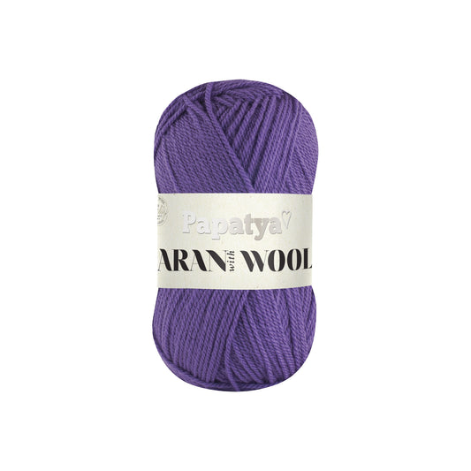 Papatya Aran with Wool Violett (4580)