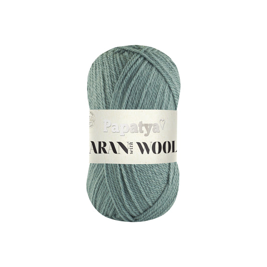 Papatya Aran with Wool Seafoam (6630)