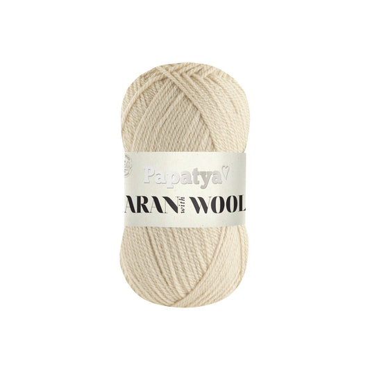 Papatya Aran with Wool Cream (9220)