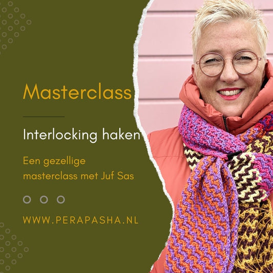 Workshop Interlocking haken met Juf Sas (7 maart 2026)
