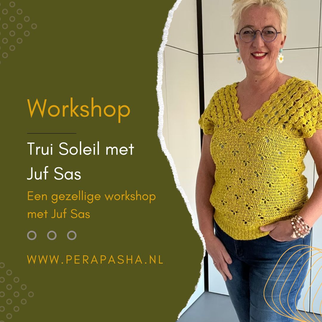 Workshop Trui Soleil haken met Juf Sas (6 juni)