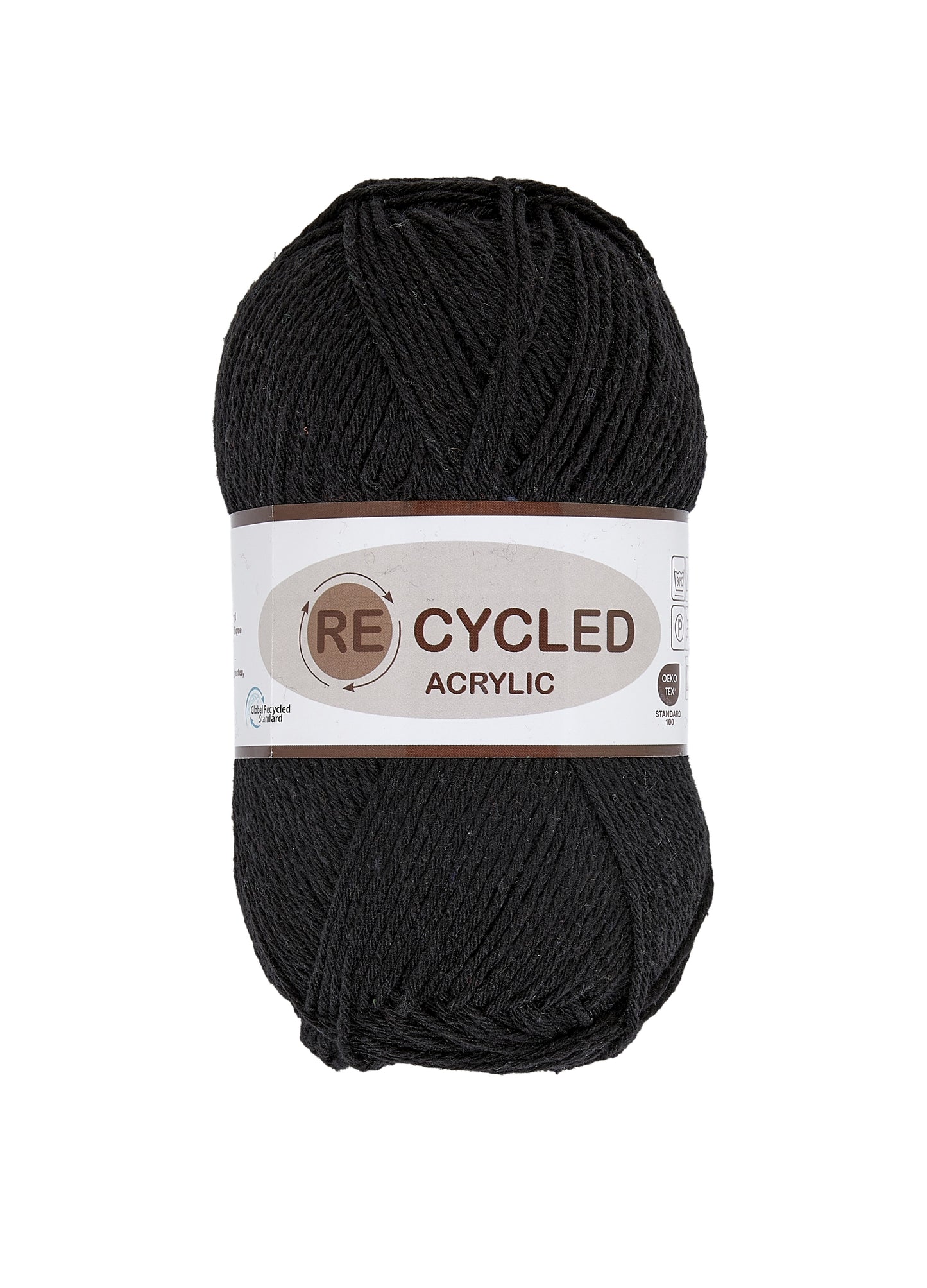 Lammy Yarns Recycled Acrylic Black (001)