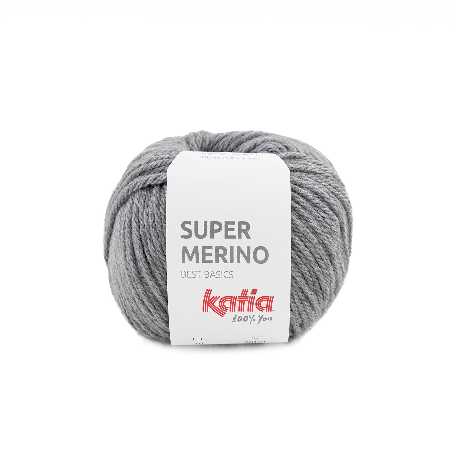 Katia Super Merino Grey (010)