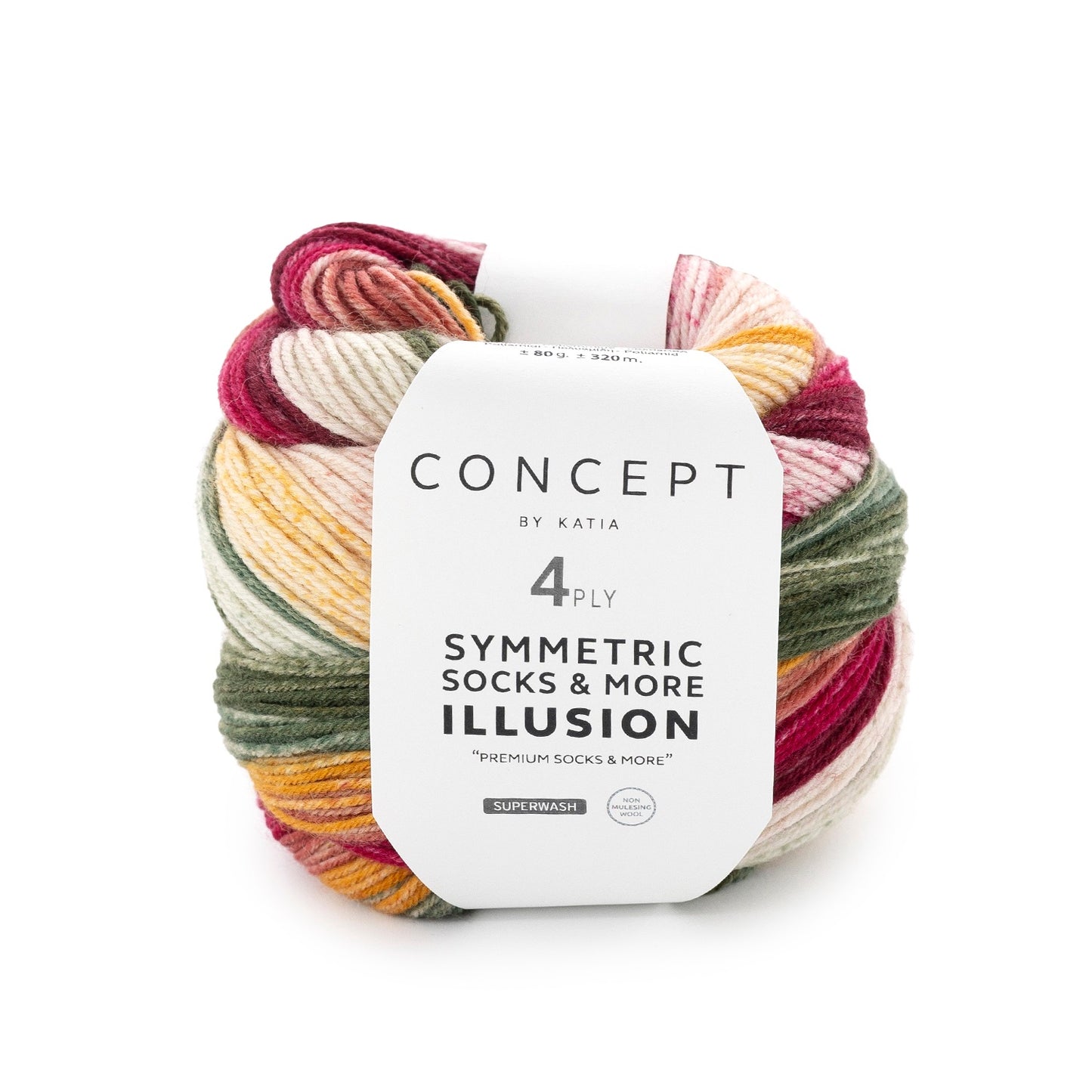 Katia Concept 4 Ply Symmetric Socks and More Illusion Fire (74)