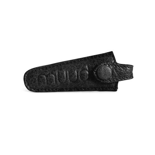 Muud Espoo Handgemaakt leren etui voor schaar 3.5 x 2 x 8 cm - black