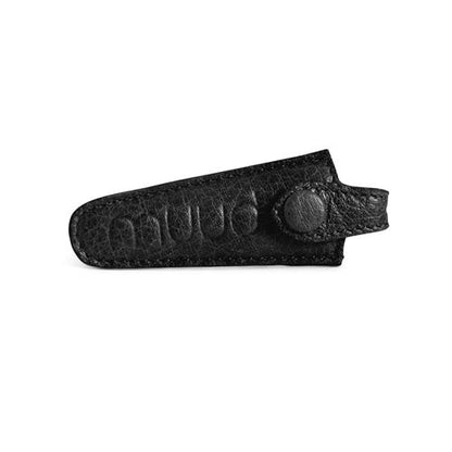 Muud Espoo Handgemaakt leren etui voor schaar 3.5 x 2 x 8 cm - black