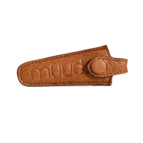 Muud Espoo Handgemaakt leren etui voor schaar 3.5 x 2 x 8 cm - whisky