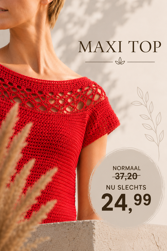 Scheepjes Maxi top ROOD
