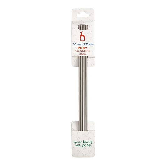 Pony Classic Sokkennaalden aluminium 20cm 2.75mm