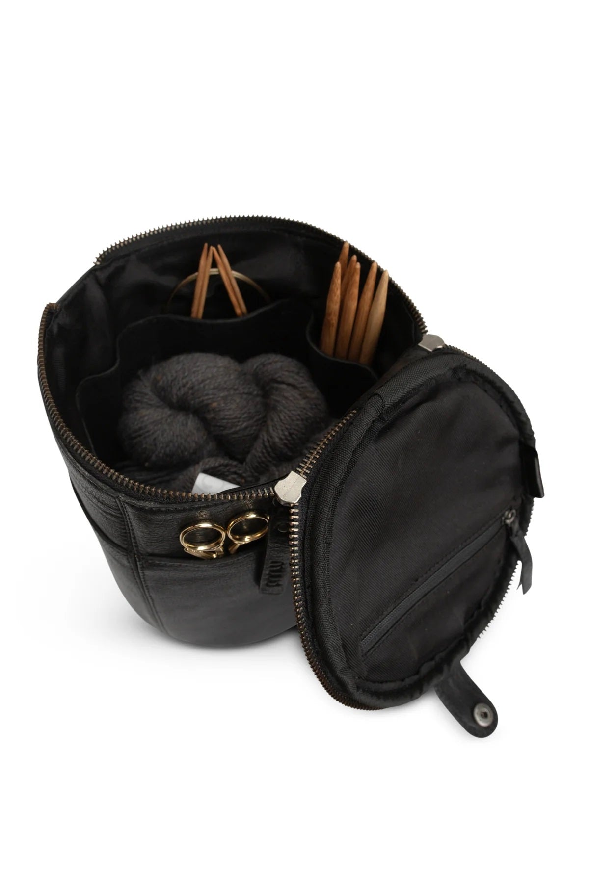 Muud Saturn Brei- en Haaktas 20x16cm - black XMAS2023
