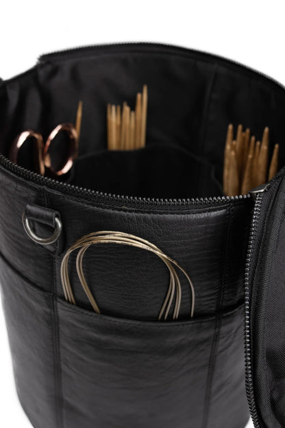 Muud Saturn XL Brei- en Haaktas 28xØ21cm - black