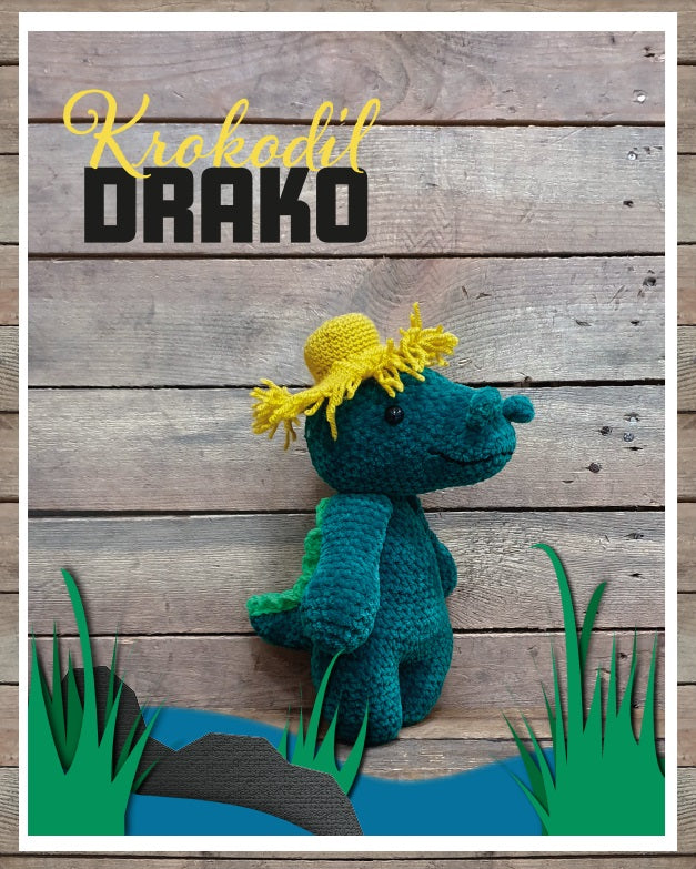 Krokodil Drako Pakket (Superzachte Amigurumi Vriendjes)