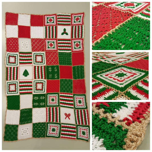 Vintage and Christmas Blanket (Haakpatroon)