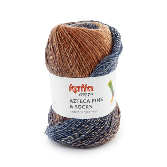 Azteca Fine Blauw Bruin (24)