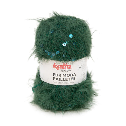 Katia Fur Moda Pailletes Green (205)