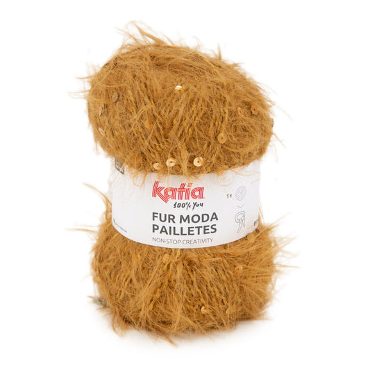 Katia Fur Moda Pailletes Ochre (207)
