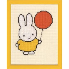 Pako Borduurpakket telpatroon aïda Nijntje met ballon 13x17cm (211.602)