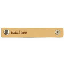 Durable Leren Label With Love 10 x 1.5 cm