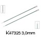 Knitpro Zing Breinaald met knop 40cm  3 mm