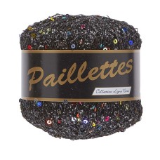 Lammy Yarns Paillettes Black (412)