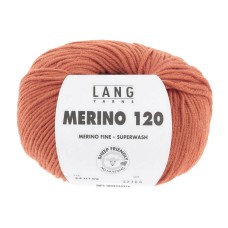 Lang Yarns Merino 120 Orange (34.0159)