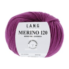 Lang Yarns Merino 120 Dark Fuchsia (34.0366)