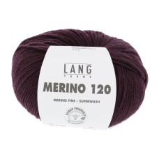 Lang Yarns Merino 120 Aubergine (34.0390)