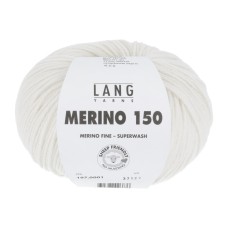 Lang Yarns Merino 150 White (0001)