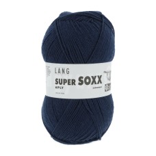 Lang Yarns Super Soxx 6 Ply Superwash UNI Marine (0025)