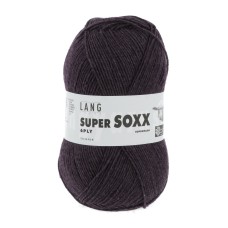 Lang Yarns Super Soxx 6 Ply Superwash UNI Aubergine (0080)