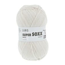 Lang Yarns Super Soxx 6 Ply Superwash UNI Ice Grey (0123)