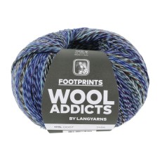 Lang Yarns Wool Addicts FootPrints Blue (0007)