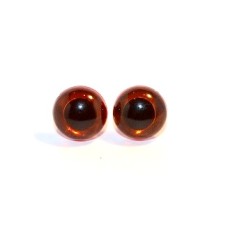 Kunststof Ogen Amber Transparant 8 mm