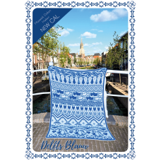 Delfts Blauw Mozaiek Deken (Haakpatroon)