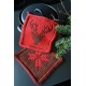 Pannenlap Kerstster en Rendier Overlay Mozaiek (Haakpatroon)